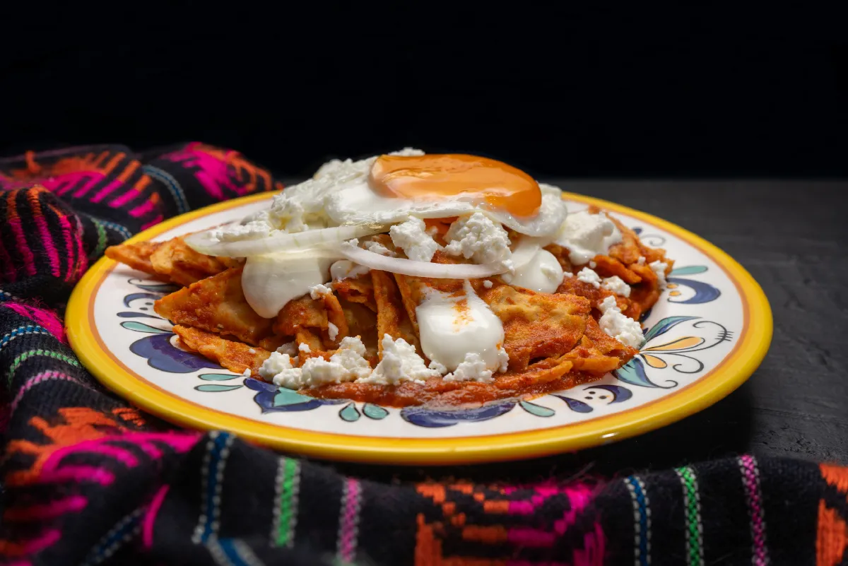 chilaquiles with eggs